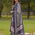 Floral Printed V-Neck Angrakha A-Line Kurta With Trousers & Dupatta