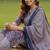 Floral Printed V-Neck Angrakha A-Line Kurta With Trousers & Dupatta