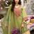 Women Floral Embroidered Regular Thread Work Cotton Kurta with Trousers & Dupatta