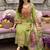 Women Floral Embroidered Regular Thread Work Cotton Kurta with Trousers & Dupatta
