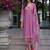 Floral Embroidered Mirror Work Pure Cotton Kurta With Trousers & Dupatta