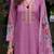 Floral Embroidered Mirror Work Pure Cotton Kurta With Trousers & Dupatta