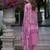 Floral Embroidered Mirror Work Pure Cotton Kurta With Trousers & Dupatta