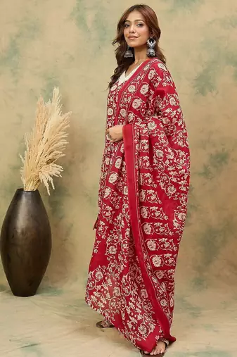 Women Ethnic Motifs Printed Kurta with Trousers & Dupatta