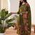 Women Floral Empire Thread Work Pure Cotton Kurta with Trousers & With Dupatta