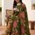 Women Floral Empire Thread Work Pure Cotton Kurta with Trousers & With Dupatta