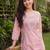 Women Floral Embroidered Regular Mirror Work Pure Cotton Kurta with Trousers