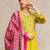 Women Yoke Design Regular Gotta Patti Pure Cotton Kurta with Trousers & With Dupatta