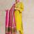 Women Yoke Design Regular Gotta Patti Pure Cotton Kurta with Trousers & With Dupatta