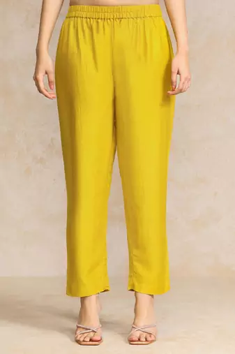 Women Yoke Design Regular Gotta Patti Pure Cotton Kurta with Trousers & With Dupatta