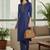 Women Ethnic Motifs Regular Thread Work Kurta with Trousers & With Dupatta