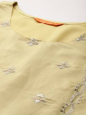 Ethnic Motifs Embroidered Kurta With Trousers & Dupatta 3