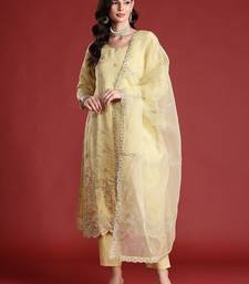 Ethnic Motifs Embroidered Kurta With Trousers & Dupatta
