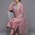 Women Floral Embroidered Regular Chanderi Silk Kurta with Trousers & With Dupatta