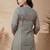 Women Printed Regular Beads and Stones Pure Cotton Kurta with Trousers & With Dupatta