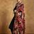 Floral Yoke Design V-Neck Straight Kurta With Trousers And Dupatta