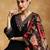 Floral Yoke Design V-Neck Straight Kurta With Trousers And Dupatta