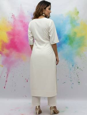 Women Ethnic Motifs Regular Thread Work Kurta with Trousers & With Dupatta 5
