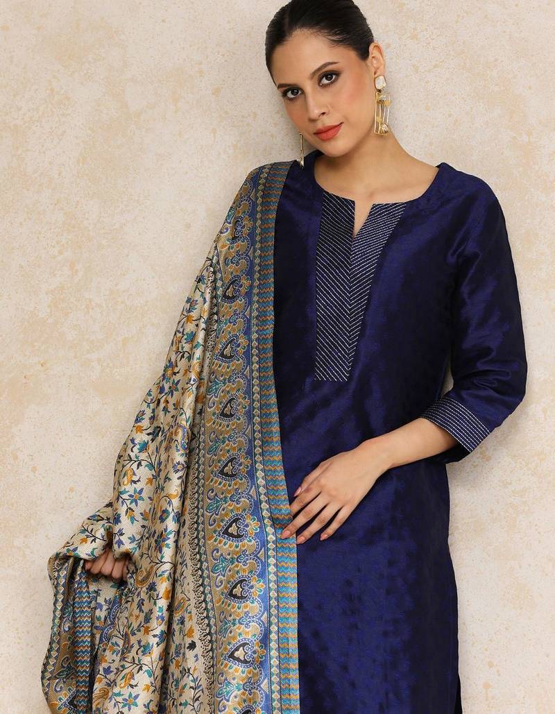 Women Regular Kurta with Trousers & With Dupatta