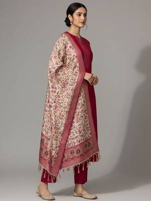 Women Ethnic Motifs Regular Kurta with Trousers & With Dupatta 3
