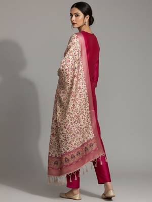 Women Ethnic Motifs Regular Kurta with Trousers & With Dupatta 5