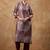 Paisley Printed Mandarin Collar Straight Kurta With Trousers