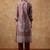 Paisley Printed Mandarin Collar Straight Kurta With Trousers