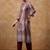 Paisley Printed Mandarin Collar Straight Kurta With Trousers