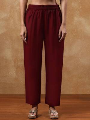 Paisley Printed Mandarin Collar Straight Kurta With Trousers 6