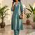 Women Yoke Design Regular Kurta with Trousers