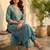 Women Yoke Design Regular Kurta with Trousers