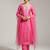 Women Yoke Design Regular Sequinned Chanderi Silk Kurta with Trousers & With Dupatta