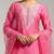 Women Yoke Design Regular Sequinned Chanderi Silk Kurta with Trousers & With Dupatta