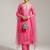 Women Yoke Design Regular Sequinned Chanderi Silk Kurta with Trousers & With Dupatta