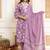 Floral Printed Regular Straight Kurta with Trouser & with Dupatta