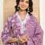Floral Printed Regular Straight Kurta with Trouser & with Dupatta