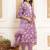 Floral Printed Regular Straight Kurta with Trouser & with Dupatta