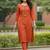 Women Ethnic Motifs Embroidered Regular Thread Work Kurta with Trousers