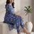 Women Floral Printed Regular Kurta with Trousers