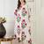Floral Printed V-Neck Pure Cotton A-Line Kurta With Trouser