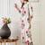 Floral Printed V-Neck Pure Cotton A-Line Kurta With Trouser