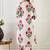 Floral Printed V-Neck Pure Cotton A-Line Kurta With Trouser