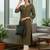Women Regular Thread Work Kurta with Trousers