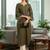 Women Regular Thread Work Kurta with Trousers