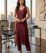 Women Regular Kurta with Trousers