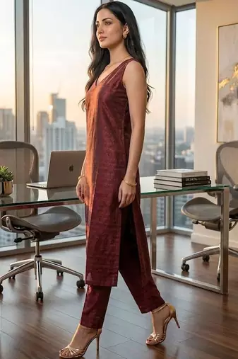 Women Regular Kurta with Trousers
