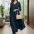 Women Empire Silk Crepe Kurta with Trousers