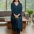 Women Empire Silk Crepe Kurta with Trousers