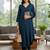 Women Empire Silk Crepe Kurta with Trousers