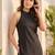 Women Printed Regular Silk Crepe Kurta with Trousers